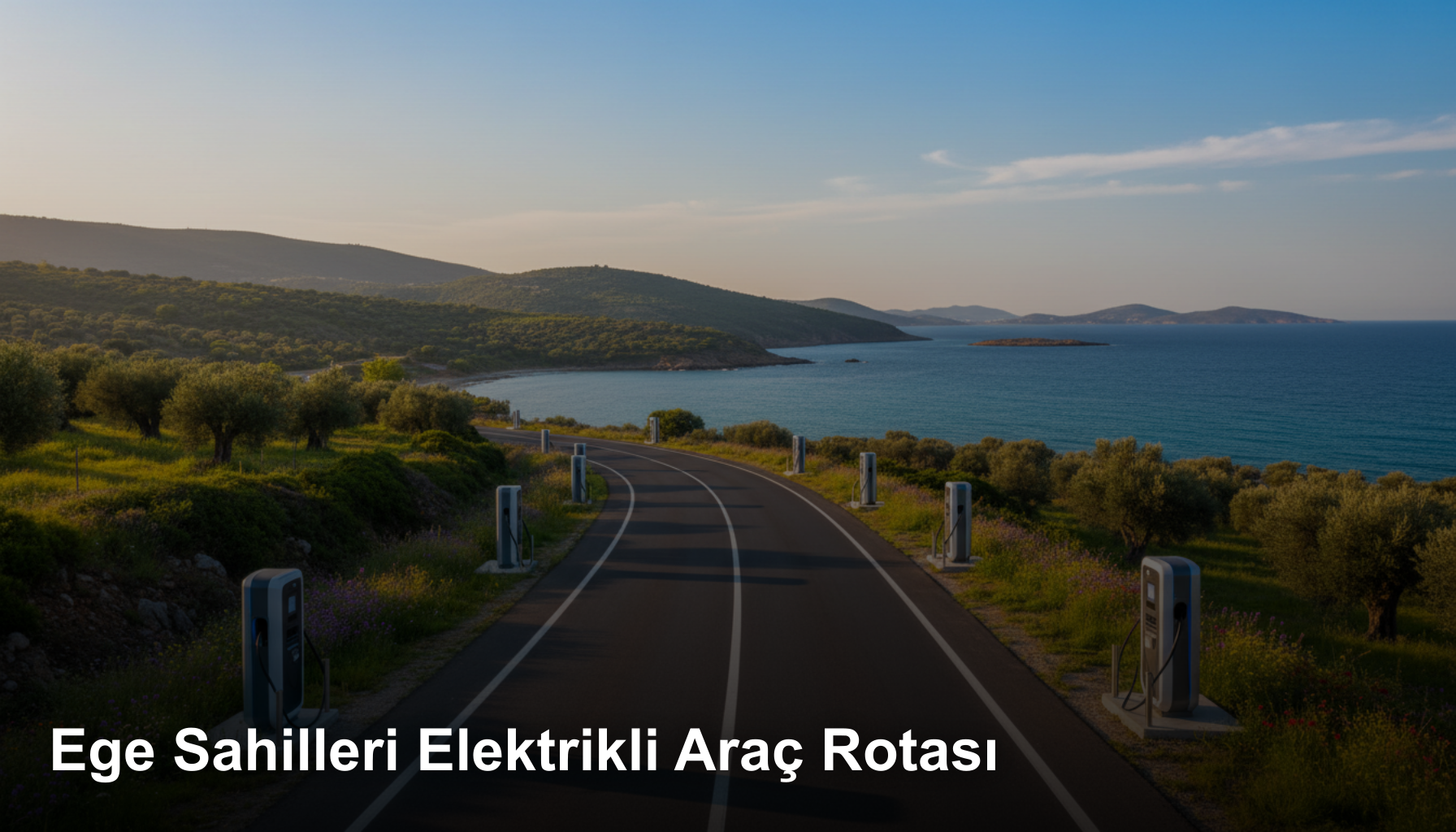 Ege Sahilleri Elektrikli Araç Rotası