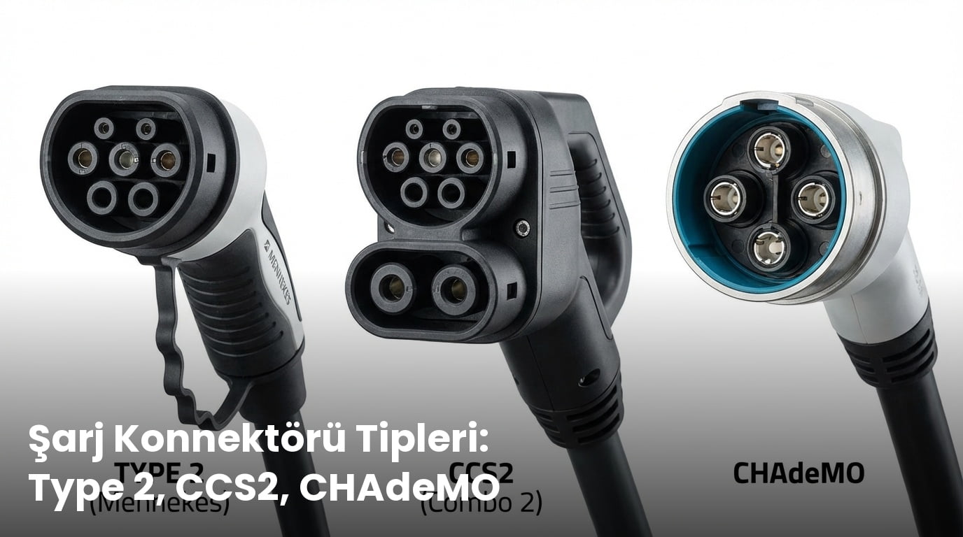 Elektrikli Araç Şarj Konnektörü Rehberi: Type 1, Type 2, CCS, CHAdeMO ve Tesla